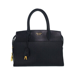 Prada Esplanade tote Shoulder bag black Saffiano City Calf leather